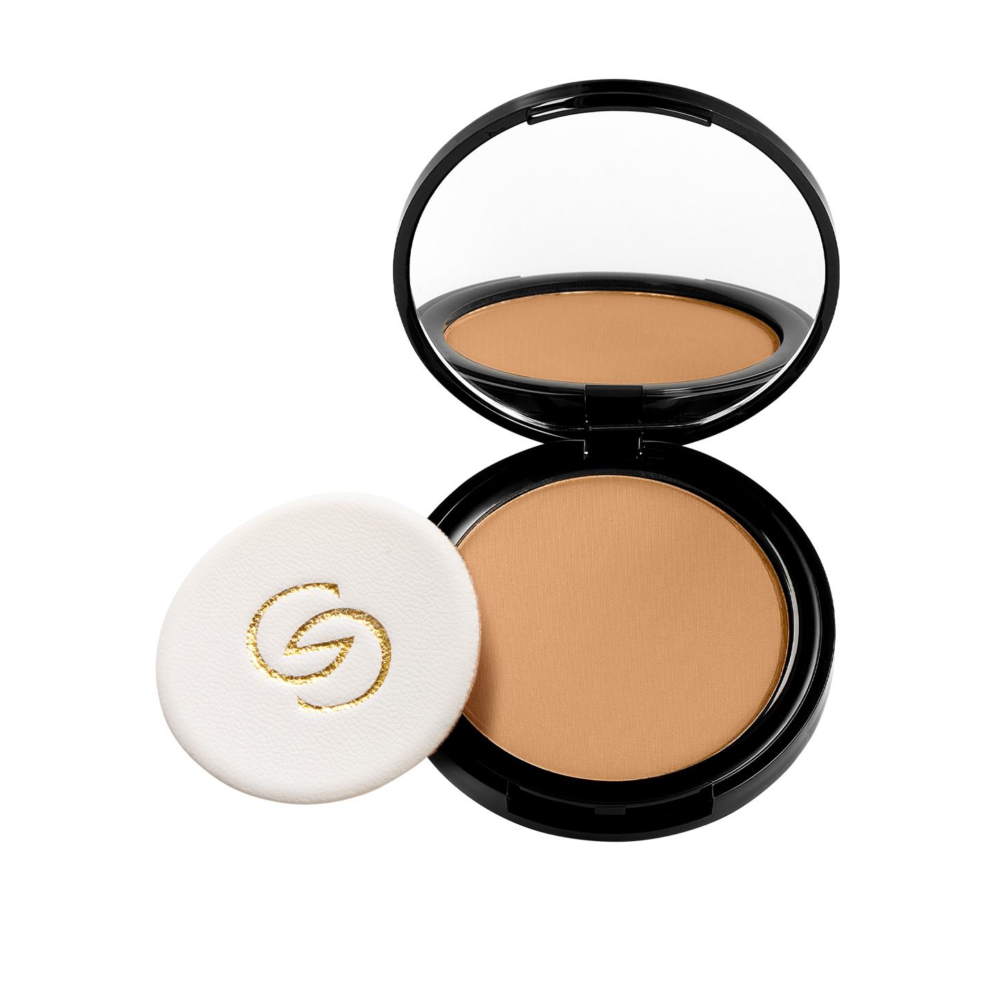 Gold compact outlet powder